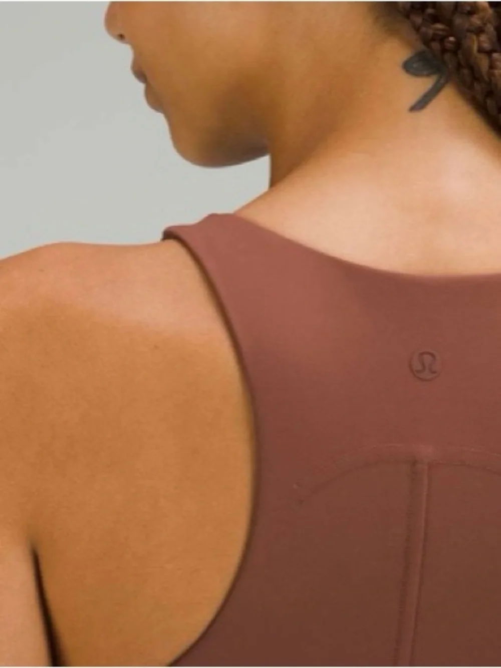 lululemon athletica Rust Brown Racerback Tank Top